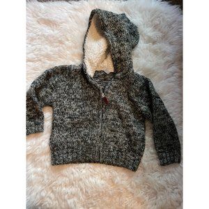 Carter's Sherpa Lined Hooded Sweater Jacket Size 3T